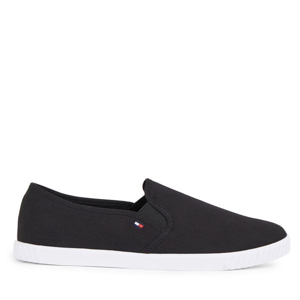 Tommy Hilfiger Tenisice Tommy Hilfiger Canvas Slip-On Sneaker FW0FW07806 Crna