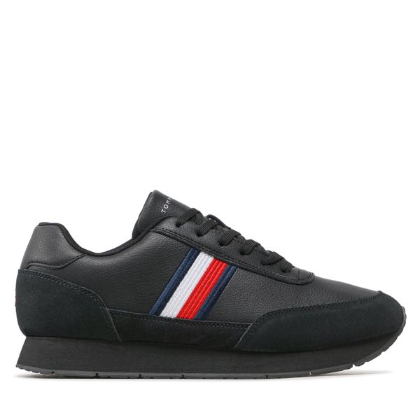 Tommy Hilfiger Tenisice Tommy Hilfiger Core Eva Runner Corporate Lea FM0FM04397 Black BDS