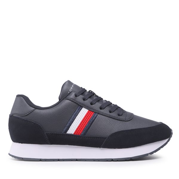 Tommy Hilfiger Tenisice Tommy Hilfiger Core Eva Runner Corporate Lea FM0FM04397 Desert Sky DW5