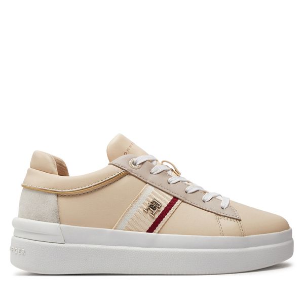 Tommy Hilfiger Tenisice Tommy Hilfiger Corp Webbing Court Sneaker FW0FW07387 Sugarcane AA8