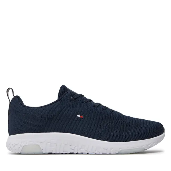 Tommy Hilfiger Tenisice Tommy Hilfiger Corporate Knit Rib Runner FM0FM02838 Tamnoplava
