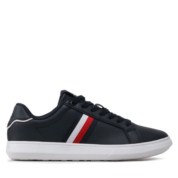 Tommy Hilfiger Tenisice Tommy Hilfiger Corporate Leather Cup Stripes FM0FM04732 Desert Sky DW5
