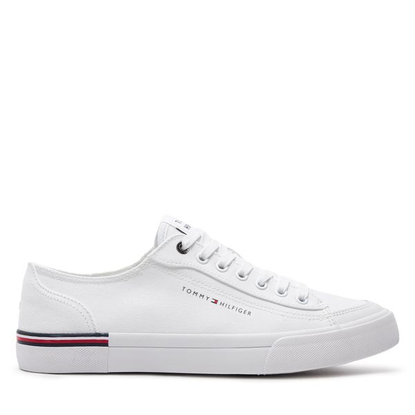 Tommy Hilfiger Tenisice Tommy Hilfiger Corporate Vulc Canvas FM0FM04954 White YBS