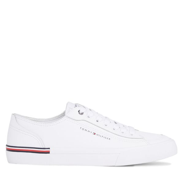 Tommy Hilfiger Tenisice Tommy Hilfiger Corporate Vulc Leather FM0FM04953 Bijela