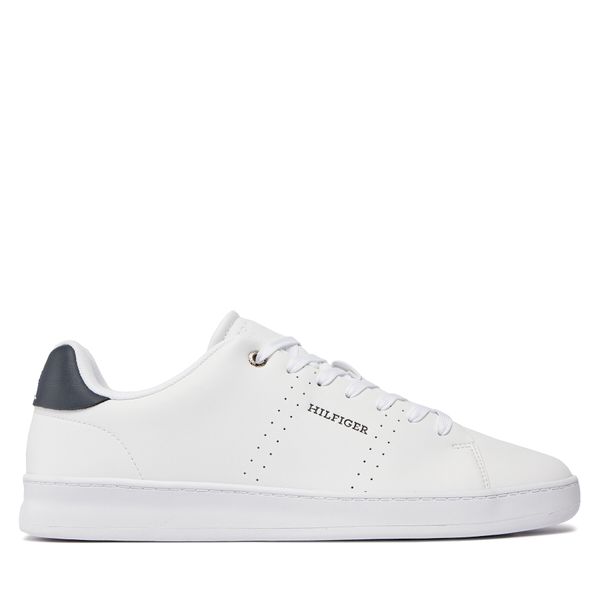 Tommy Hilfiger Tenisice Tommy Hilfiger Court Cup Lth Perf Detail FM0FM05038 White YBS