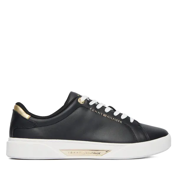 Tommy Hilfiger Tenisice Tommy Hilfiger Essential Chic Court Sneaker FW0FW09019 Crna
