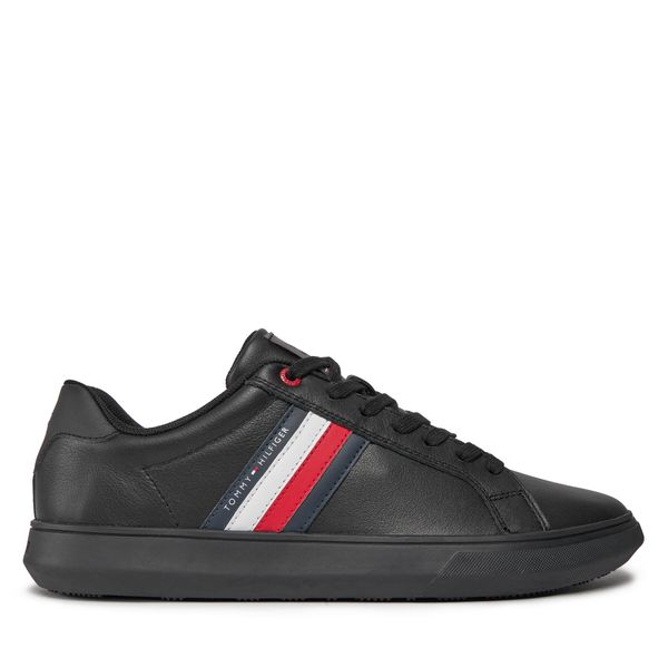 Tommy Hilfiger Tenisice Tommy Hilfiger Essential Leather Cupsole FM0FM04921 Triple Black 0GK