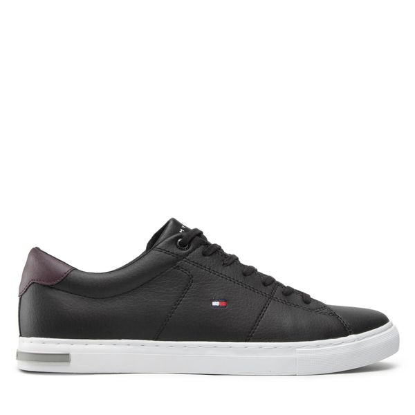 Tommy Hilfiger Tenisice Tommy Hilfiger Essential Leather Detail Vulc FM0FM04047 Crna