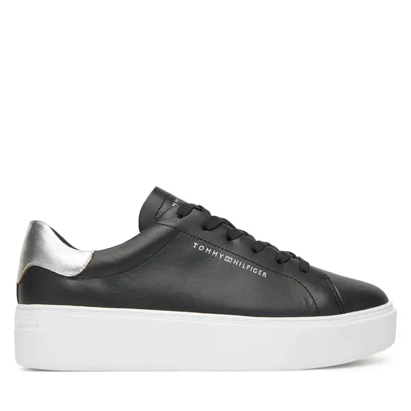 Tommy Hilfiger Tenisice Tommy Hilfiger Essential Platform Court Sneaker FW0FW08756 Crna