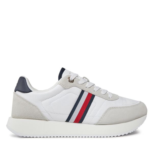 Tommy Hilfiger Tenisice Tommy Hilfiger Essential Runner Global Stripes FW0FW07831 White YBS