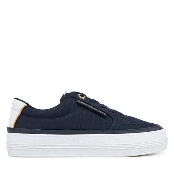 Tommy Hilfiger Tenisice Tommy Hilfiger Essential Vulc Textile Sneaker FW0FW08323 Tamnoplava