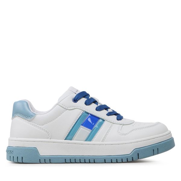 Tommy Hilfiger Tenisice Tommy Hilfiger Flag Low Cut Lace-Up Sneaker T3X9-32869-1355 S White/Sky Blue/Royal Y254