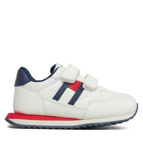 Tommy Hilfiger Tenisice Tommy Hilfiger Flag Low Cut Velcro Sneaker T1B9-33129-0208 M White 100