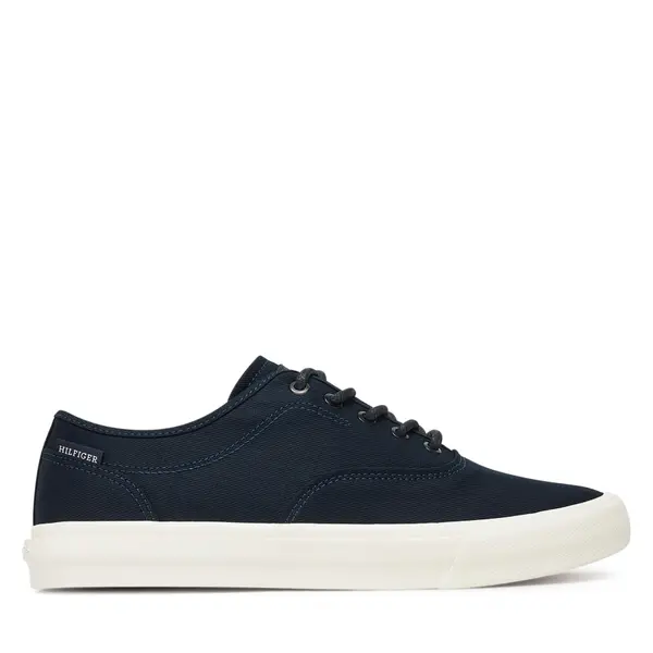 Tommy Hilfiger Tenisice Tommy Hilfiger Hi Vulc Low Oxford Twill FM0FM05400 Tamnoplava