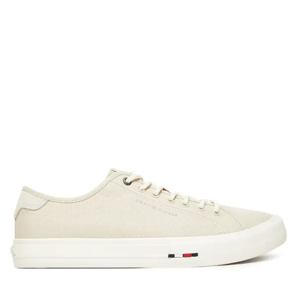 Tommy Hilfiger Tenisice Tommy Hilfiger Hi Vulc Street Canvas FM0FM05515 Bež