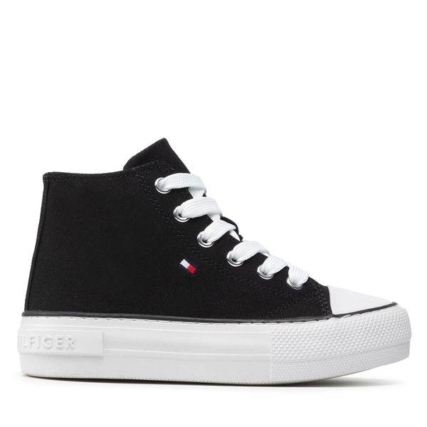 Tommy Hilfiger Tenisice Tommy Hilfiger High Top Lace-Up Sneaker T3A4-32119-0890 Black 999