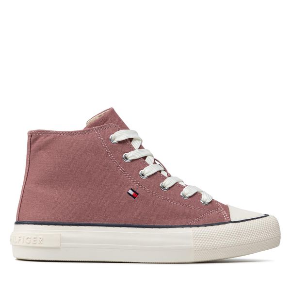 Tommy Hilfiger Tenisice Tommy Hilfiger High Top Lace-Up Sneaker T3A4-32119-0890 S Ružičasta