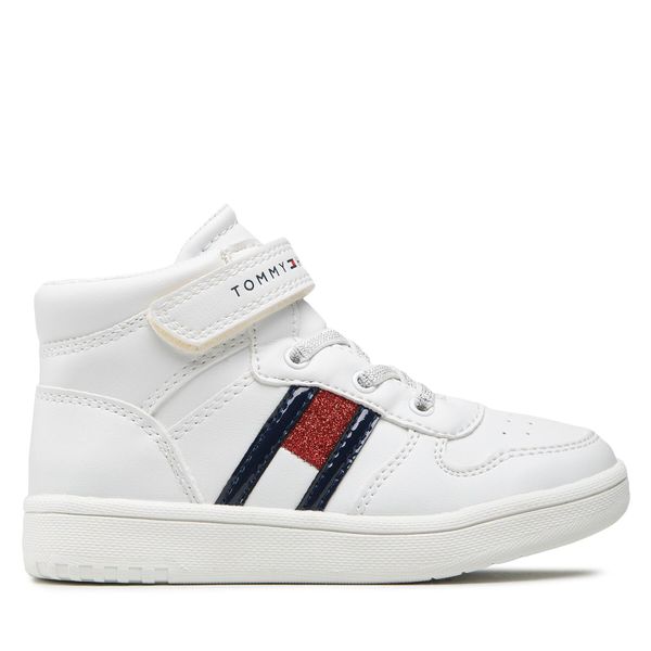 Tommy Hilfiger Tenisice Tommy Hilfiger Higt Top Lace-Up/Velcro Sneaker T3A9-32330-1438 S White 100