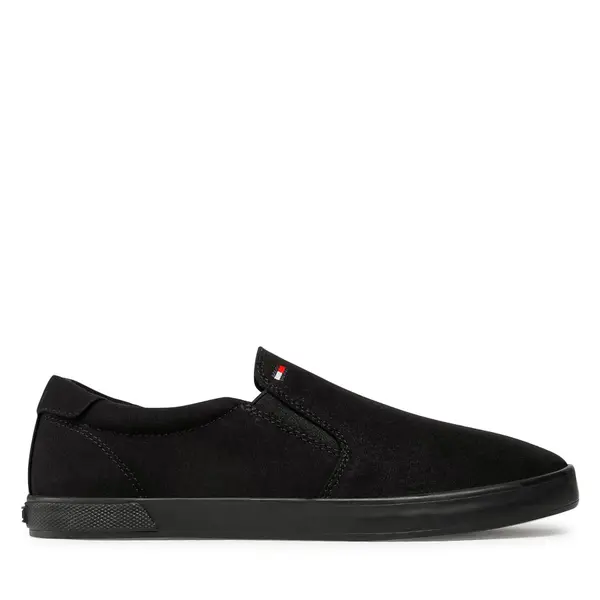 Tommy Hilfiger Tenisice Tommy Hilfiger Iconic Slip On FM0FM00597 Crna