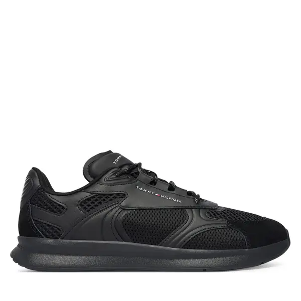 Tommy Hilfiger Tenisice Tommy Hilfiger Lightweight Runner Monocolor FM0FM05928 Crna