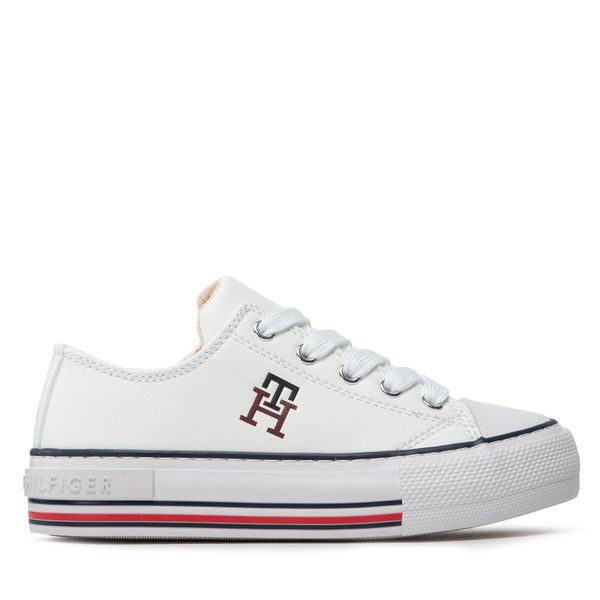 Tommy Hilfiger Tenisice Tommy Hilfiger Low Cut Lace Up Sneaker T3A9-32287-1355 M White 100