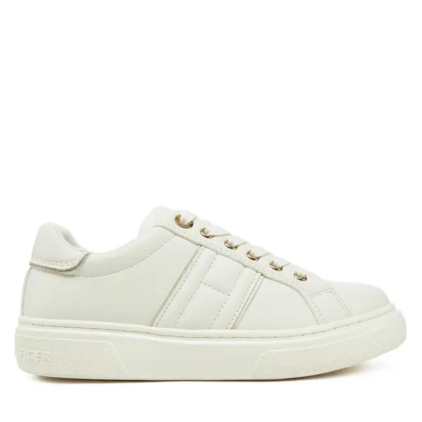 Tommy Hilfiger Tenisice Tommy Hilfiger Low Cut Lace-Up Sneaker T3A9-33745-1439 S Bijela
