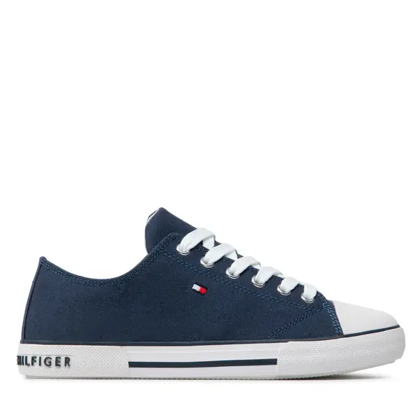 Tommy Hilfiger Tenisice Tommy Hilfiger Low Cut Lace-Up Sneaker T3X4-32207-0890 S Tamnoplava