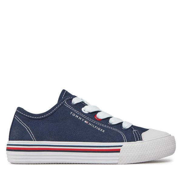 Tommy Hilfiger Tenisice Tommy Hilfiger Low Cut Lace-Up Sneaker T3X9-33324-089 M Blue 800