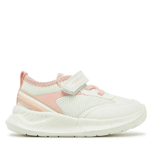 Tommy Hilfiger Tenisice Tommy Hilfiger Low Cut Lace-Up/Velcro Sneaker T1A9-33755-1697 M Bijela