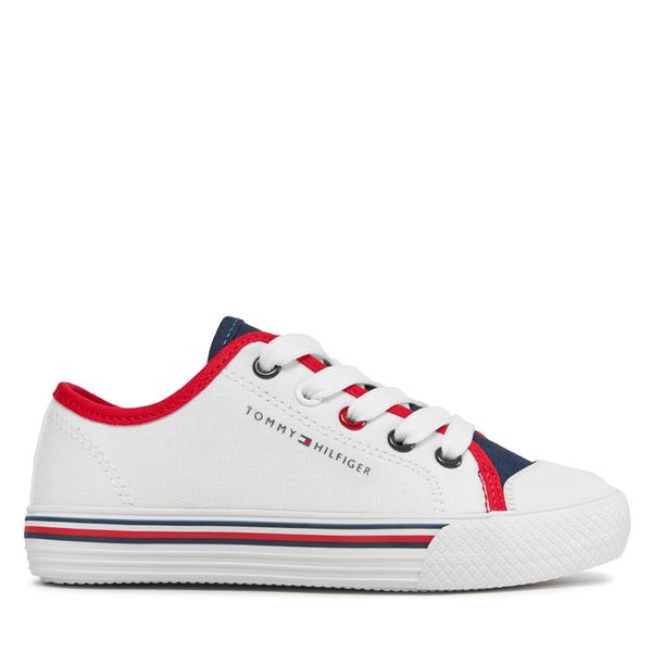 Tommy Hilfiger Tenisice Tommy Hilfiger Low Cut Up Sneaker T3X9-33325-0890 M White/Blue/Red Y003