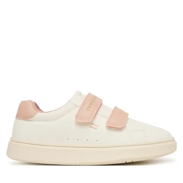 Tommy Hilfiger Tenisice Tommy Hilfiger Low Cut Velcro Sneaker T1A9-35063-1355 S Krem