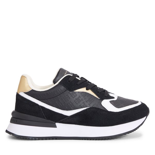 Tommy Hilfiger Tenisice Tommy Hilfiger Lux Monogram Runner FW0FW07816 Black BDS