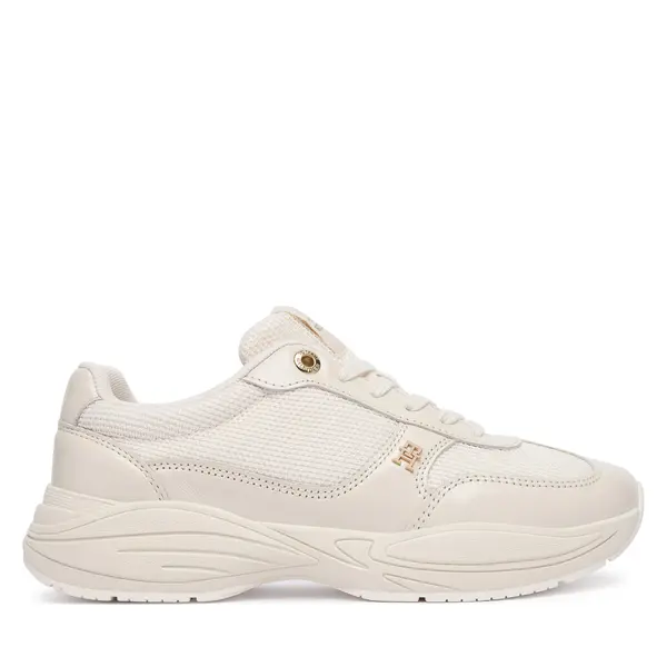 Tommy Hilfiger Tenisice Tommy Hilfiger Modern Runner Shiny Leather FW0FW09413 Bež