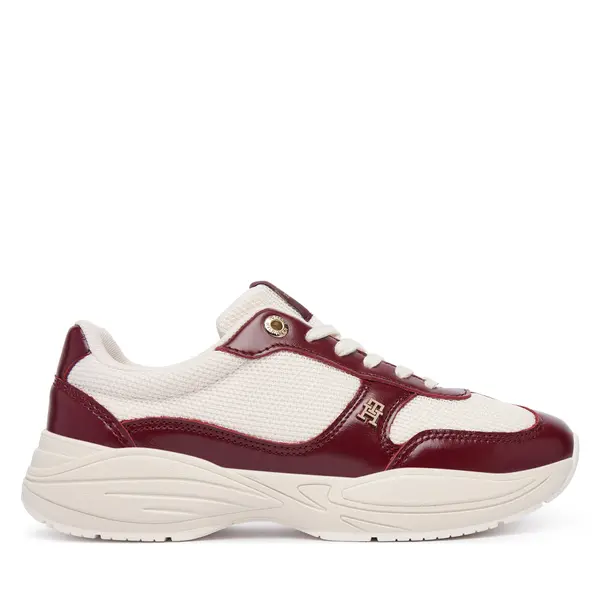 Tommy Hilfiger Tenisice Tommy Hilfiger Modern Runner Shiny Leather FW0FW09413 Tamnocrvena