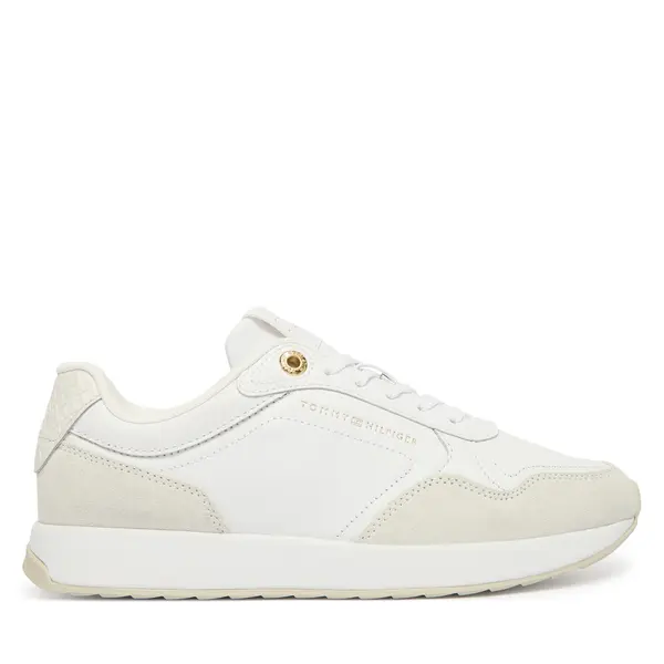 Tommy Hilfiger Tenisice Tommy Hilfiger Monogram Mix Material Runner FW0FW09267 Bijela