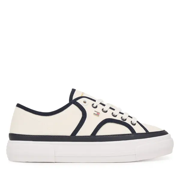 Tommy Hilfiger Tenisice Tommy Hilfiger Platform Vulc Piping FW0FW09394 Bijela