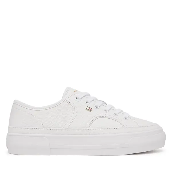Tommy Hilfiger Tenisice Tommy Hilfiger Platform Vulc Piping Ltr FW0FW09393 Bijela