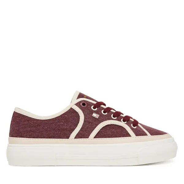 Tommy Hilfiger Tenisice Tommy Hilfiger Platform Vulc Sneaker Piping FW0FW09394 Tamnocrvena