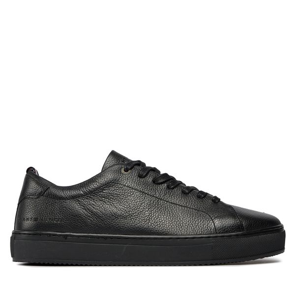 Tommy Hilfiger Tenisice Tommy Hilfiger Premium Cupsole Grained Lth FM0FM04893 Black BDS