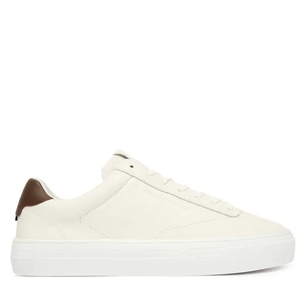 Tommy Hilfiger Tenisice Tommy Hilfiger Premium Dress Cupsole Lth FM0FM05572 Écru