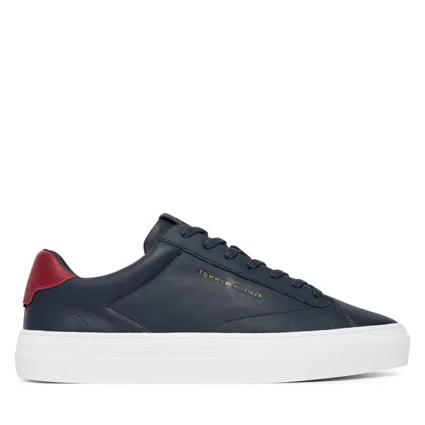 Tommy Hilfiger Tenisice Tommy Hilfiger Premium Dress Cupsole Lth FM0FM05572 Tamnoplava