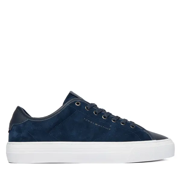 Tommy Hilfiger Tenisice Tommy Hilfiger Premium Dress Leather Mix FM0FM05842 Tamnoplava