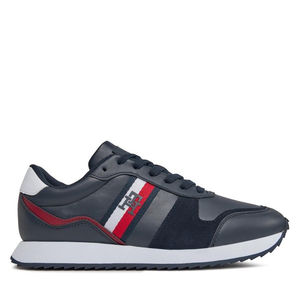 Tommy Hilfiger Tenisice Tommy Hilfiger Runner Evo Leather FM0FM04714 Tamnoplava