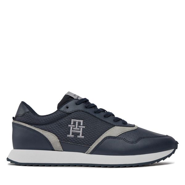 Tommy Hilfiger Tenisice Tommy Hilfiger Runner Evo Mix Lth Mix FM0FM04887 Plava
