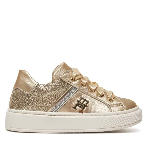 Tommy Hilfiger Tenisice Tommy Hilfiger Sneaker Bassa Allacciata T1A9-33932-0829 S Zlatna