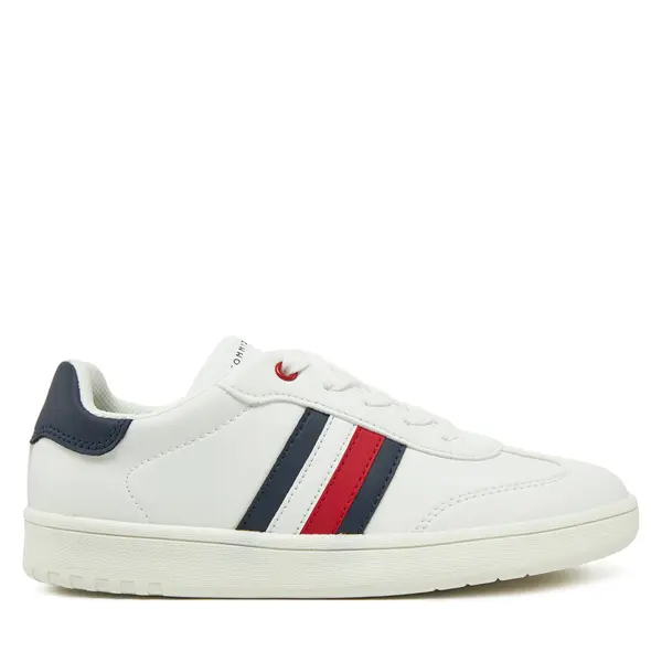 Tommy Hilfiger Tenisice Tommy Hilfiger Stripe Low Cut Lace-Up Sneaker T3X9-33850-1355 S Bijela