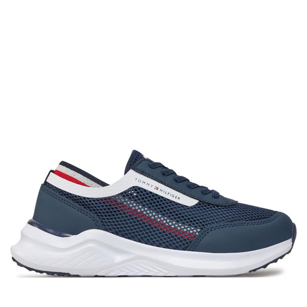 Tommy Hilfiger Tenisice Tommy Hilfiger Stripes Low Cut Lace Up Sneaker T3B9-33395-1697 S Blue 800