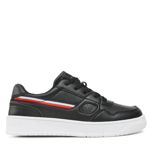 Tommy Hilfiger Tenisice Tommy Hilfiger Stripes Low Cut Lace-Up Sneaker T3X9-32848-1355 S Black 999