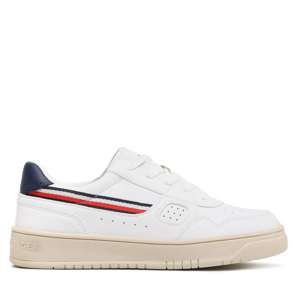 Tommy Hilfiger Tenisice Tommy Hilfiger Stripes Low Cut Lace-Up Sneaker T3X9-32848-1355 S White 100