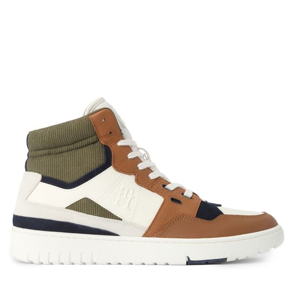 Tommy Hilfiger Tenisice Tommy Hilfiger Th Basket Better Midcut Lth Mix FM0FM04793 Natural Cognac GTU